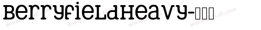 BerryfieldHeavy字体转换