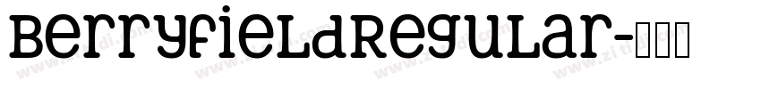 BerryfieldRegular字体转换