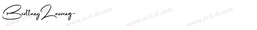 BerttanyLaureng字体转换