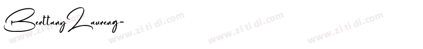 BerttanyLaureng字体转换