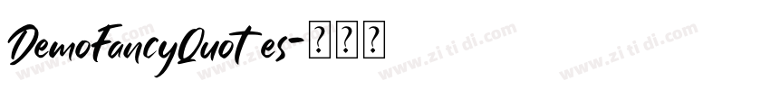 DemoFancyQuotes字体转换