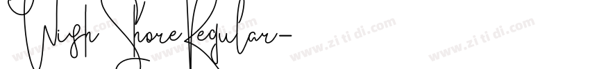 WishShoreRegular字体转换