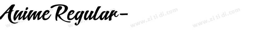 AnimeRegular字体转换