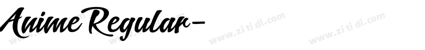 AnimeRegular字体转换