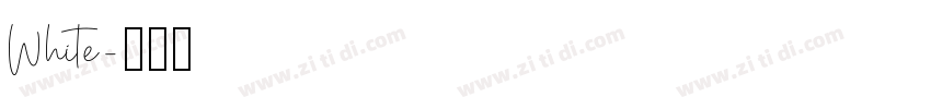 White字体转换