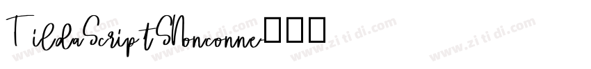 TildaScriptSNonconne字体转换