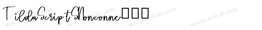 TildaScriptSNonconne字体转换