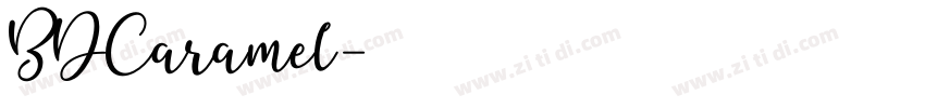 BDCaramel字体转换