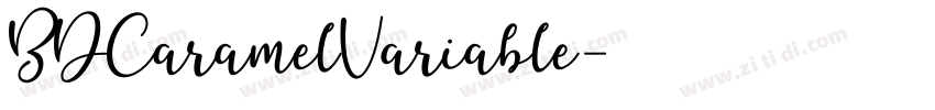 BDCaramelVariable字体转换