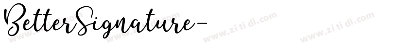 BetterSignature字体转换