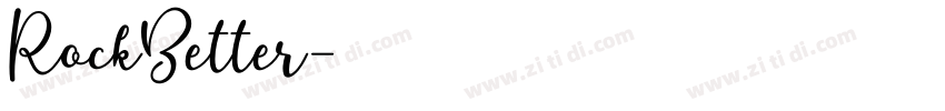RockBetter字体转换