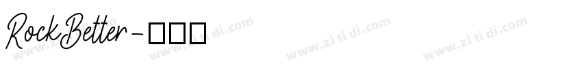 RockBetter字体转换