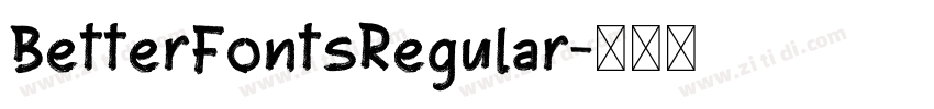 BetterFontsRegular字体转换