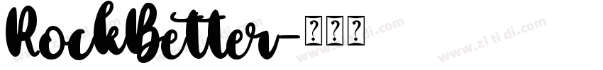 RockBetter字体转换