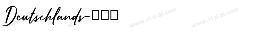 Deutschlands字体转换