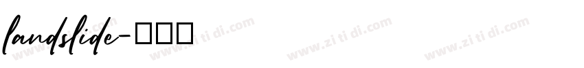 landslide字体转换
