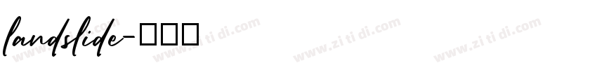 landslide字体转换