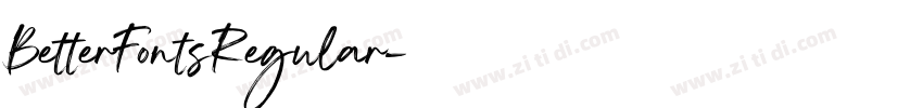 BetterFontsRegular字体转换