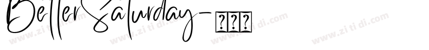 BetterSaturday字体转换