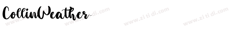 CollinWeather字体转换