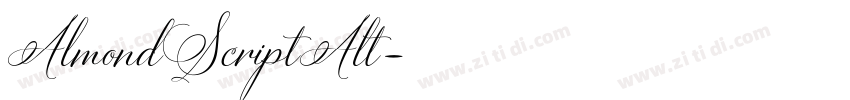 AlmondScriptAlt字体转换