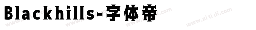 Blackhills字体转换