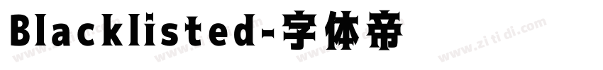 Blacklisted字体转换