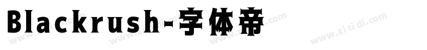 Blackrush字体转换