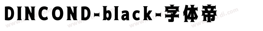 DINCOND-black字体转换