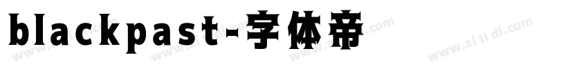 blackpast字体转换