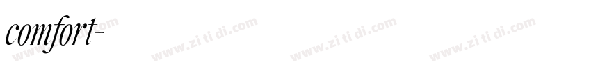 comfort字体转换