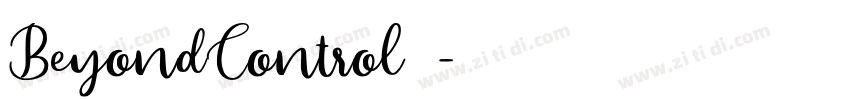 BeyondControl字体字体转换