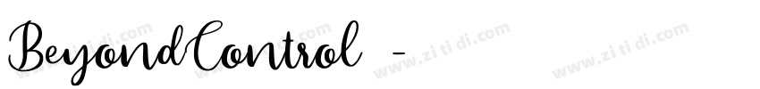 BeyondControl字体字体转换