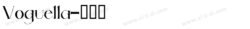 Voguella字体转换