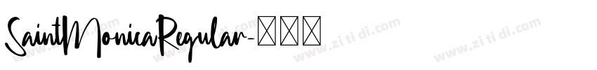 SaintMonicaRegular字体转换