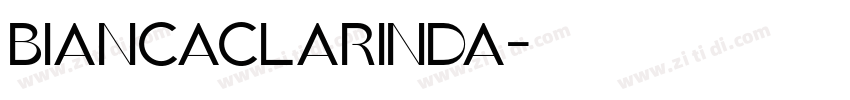 BiancaClarinda字体转换