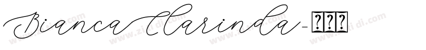 BiancaClarinda字体转换