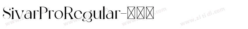 SivarProRegular字体转换