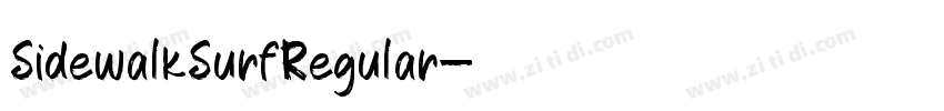 SidewalkSurfRegular字体转换