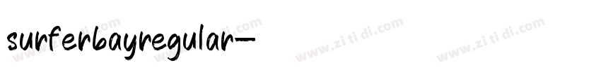 surferbayregular字体转换