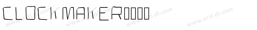 Clockmaker字体转换