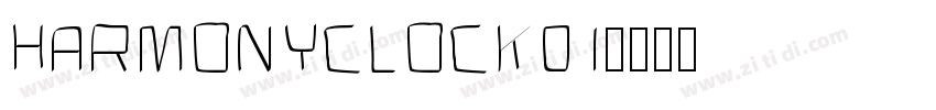 HarmonyClock01字体转换