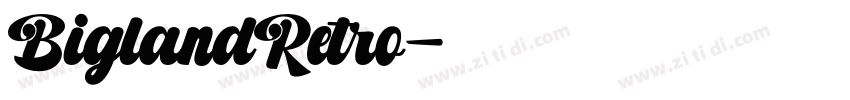BiglandRetro字体转换