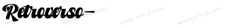 Retroverso字体转换