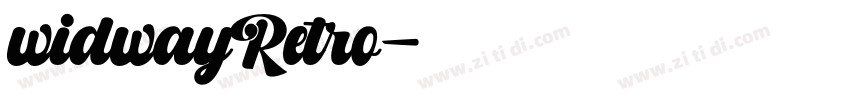 widwayRetro字体转换