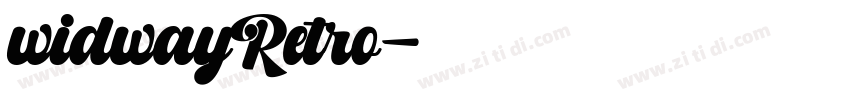 widwayRetro字体转换