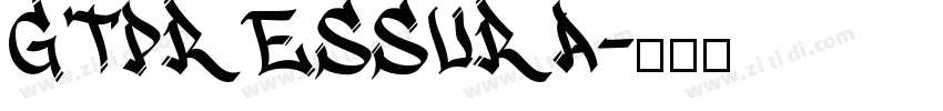 GTPressura字体转换