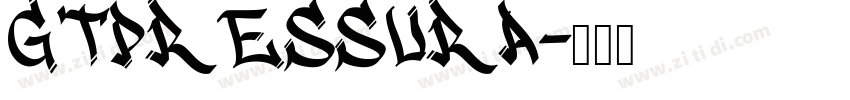 GTPressura字体转换