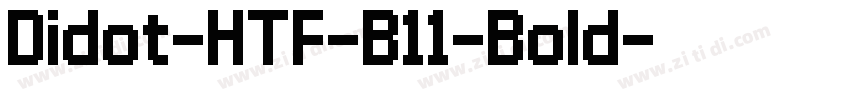 Didot-HTF-B11-Bold字体转换
