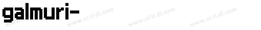 galmuri像素体字体转换